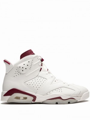 Nike Retro Maroon Men's Air Jordan 6 White | YHGRPLV-12