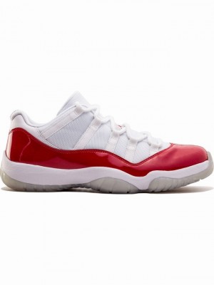 Nike Retro Men's Air Jordan 11 White / Red | STDBLFA-29