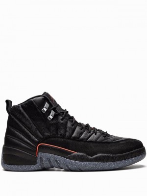 Nike Retro Men's Air Jordan 12 Black | AXHRMKY-08