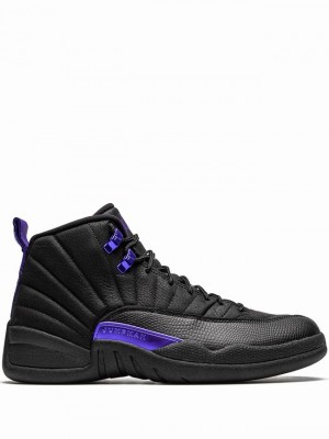 Nike Retro Men's Air Jordan 12 Black / Blue | KHSTPMU-10