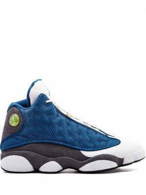 Nike Retro Men's Air Jordan 13 White / Black / Blue | LZYPUOM-37