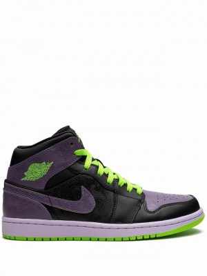 Nike Retro Men's Air Jordan 1 Black / Purple | KPQIFLC-64