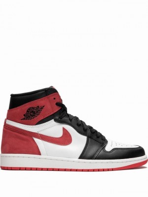 Nike Retro Men's Air Jordan 1 White / Black / Red | SOTIPFB-20