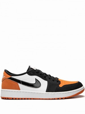 Nike Retro Men's Air Jordan 1 White / Black / Orange | ENDZTSY-32