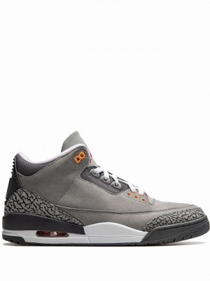 Nike Retro Men's Air Jordan 3 Grey | FHAWOZY-13