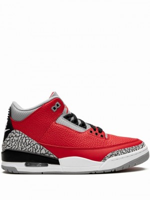 Nike Retro Men's Air Jordan 3 Red / Black | HWDYFEP-52