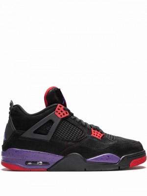 Nike Retro Men's Air Jordan 4 Black | ACYXWJO-26