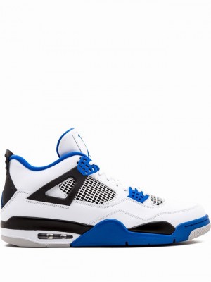 Nike Retro Men's Air Jordan 4 White / Blue | WEYAXLP-03