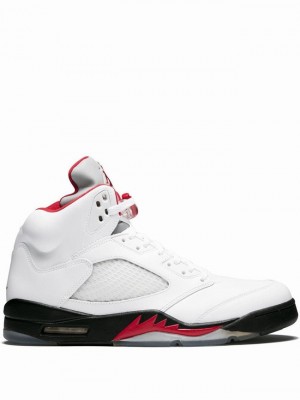 Nike Retro Men's Air Jordan 5 White | WJIMLAS-94