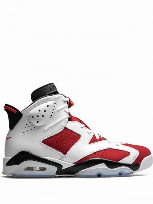 Nike Retro Men's Air Jordan 6 White / Red | CTRFUHG-87