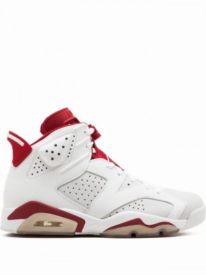 Nike Retro Men's Air Jordan 6 White / Red | JSUXZAR-93