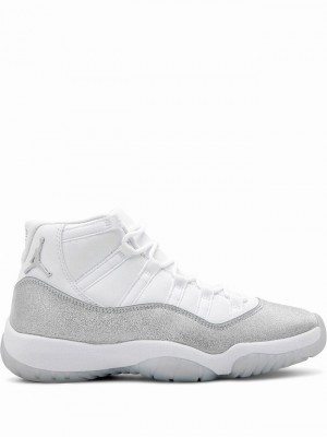 Nike Retro Metallic Silver Women's Air Jordan 11 Silver | WXCGTOZ-61