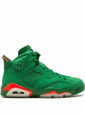 Nike Retro NRG Green Suede Gatorade Women's Air Jordan 6 Green | INQFJOE-51