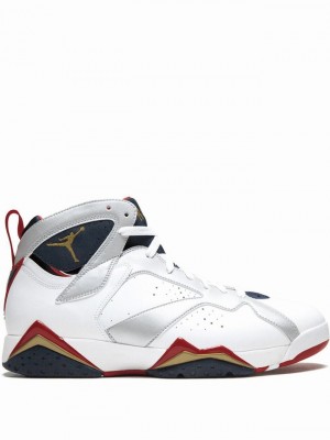 Nike Retro Olympic Men's Air Jordan 7 White | UWPEKSH-35