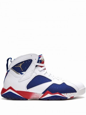 Nike Retro Olympics 16' Men's Air Jordan 7 White / Red / Blue | GPNDXEF-74