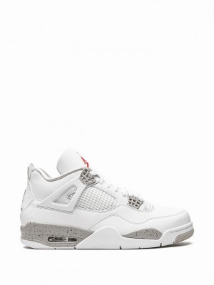 Nike Retro Oreo Men's Air Jordan 4 White | QRETBGN-69