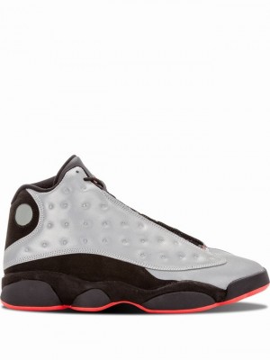 Nike Retro PRM Men's Air Jordan 13 White / Black | SGDYBQH-08