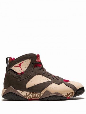 Nike Retro Patta Shimmer Men's Air Jordan 7 Grey / Beige | PWFHKTY-35