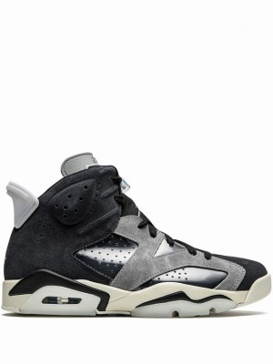 Nike Retro ''Tech Chrome'' Women's Air Jordan 6 Black / Grey | MDLXNGZ-41