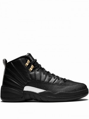 Nike Retro Women's Air Jordan 12 Black | HEQPRGY-31