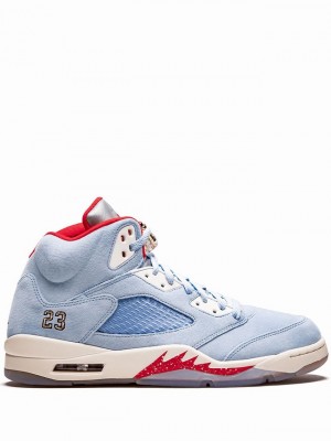 Nike Retro Women's Air Jordan 5 Blue | DVPLSJO-42