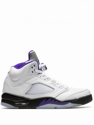 Nike Retro Women's Air Jordan 5 White / Black | TYRNWOV-84