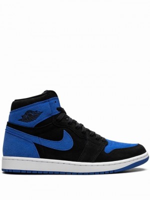 Nike Royal Reimagined Men's Air Jordan 1 Black / Blue | YVJKCUM-78