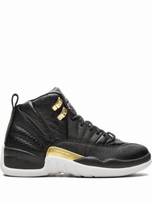 Nike WMNS Retro Women's Air Jordan 12 Black | IJEKHGC-35