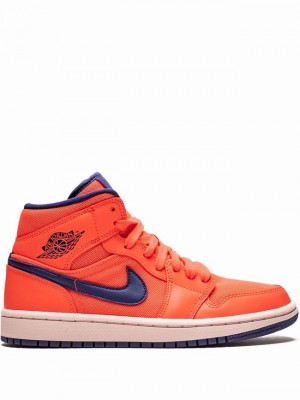 Nike Wmns Mid Women's Air Jordan 1 Orange / Purple | EDFAZIT-52