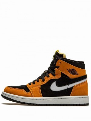 Nike Zoom Air Men's Air Jordan 1 Orange / Black | GQRNLZF-03