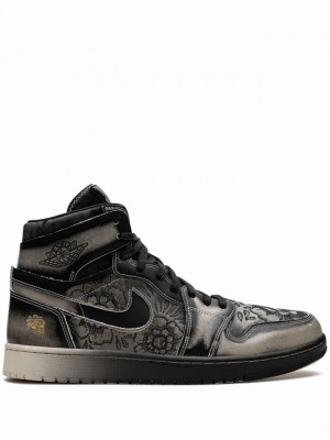 Nike Zoom CMFT 2 Dia De Los Muertos Men's Air Jordan 1 Black | GLDTBAE-62