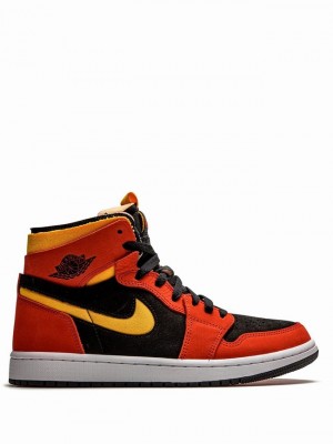 Nike Zoom CMFT Chile Men's Air Jordan 1 Black / Orange | PDAFRMO-40