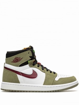 Nike Zoom CMFT Neutral Men's Air Jordan 1 White / Green | LHVMJGR-52