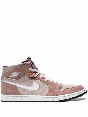 Nike Zoom Comfort Men's Air Jordan 1 Pink | TXOAVGW-45