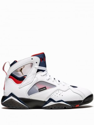 Nike x Paris Saint-Germain Air Jordan 7 Women's Air Jordan 7 White / Navy / Royal | IVUZQFC-16