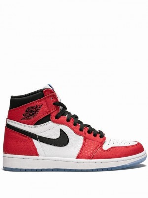 Nike x Spider-Man Retro High OG Origin Story Women's Air Jordan 1 Red | DIQLZAT-80