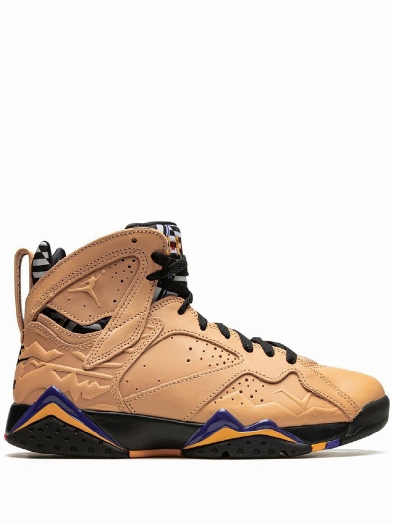 Nike Afrobeats Men\'s Air Jordan 7 Brown | MQIHFXS-39