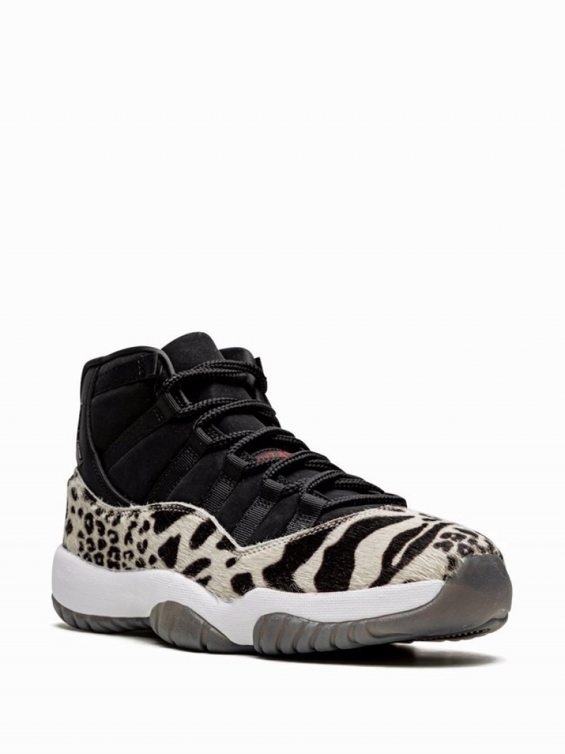 Nike Animal Instinct Women's Air Jordan 11 Black | PXLBZAO-83