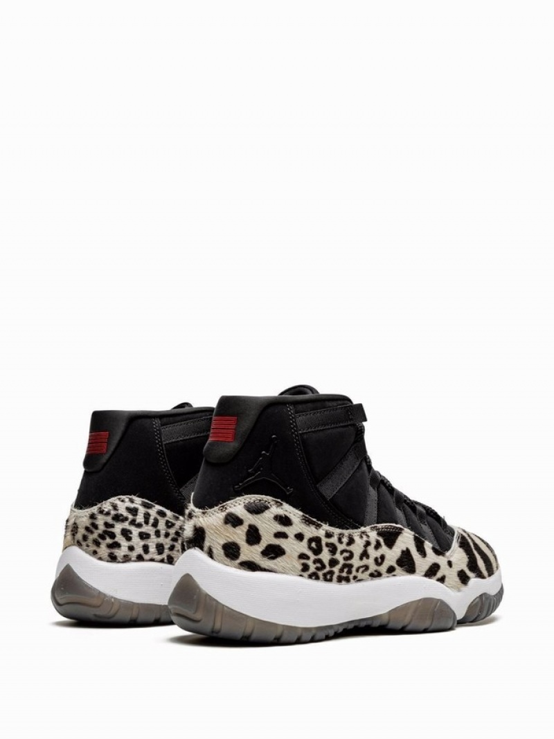 Nike Animal Instinct Women's Air Jordan 11 Black | PXLBZAO-83