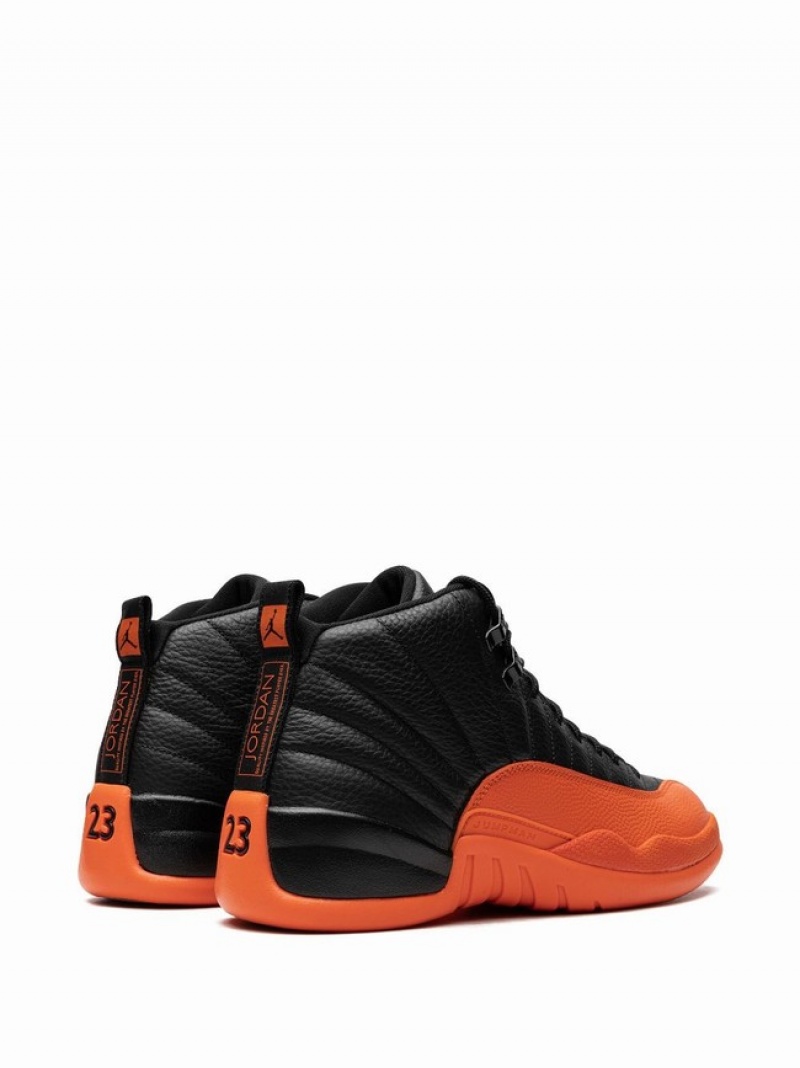 Nike Brilliant Women's Air Jordan 12 Black | HKUDIWN-39