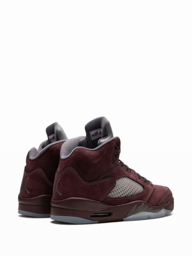 Nike Burgundy Men's Air Jordan 5 Burgundy | NSAPKOY-45