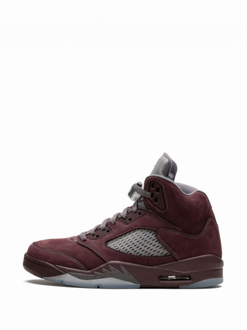 Nike Burgundy Men's Air Jordan 5 Burgundy | NSAPKOY-45