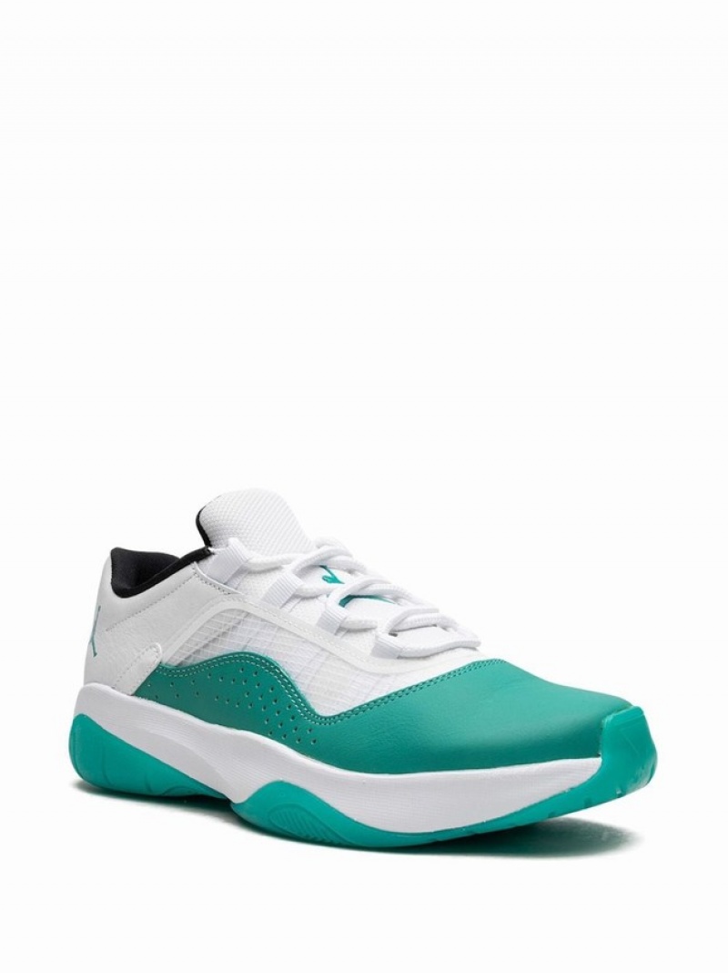 Nike CMFT Low Emerald Women's Air Jordan 11 White / Turquoise / Green | TVBGJCP-85