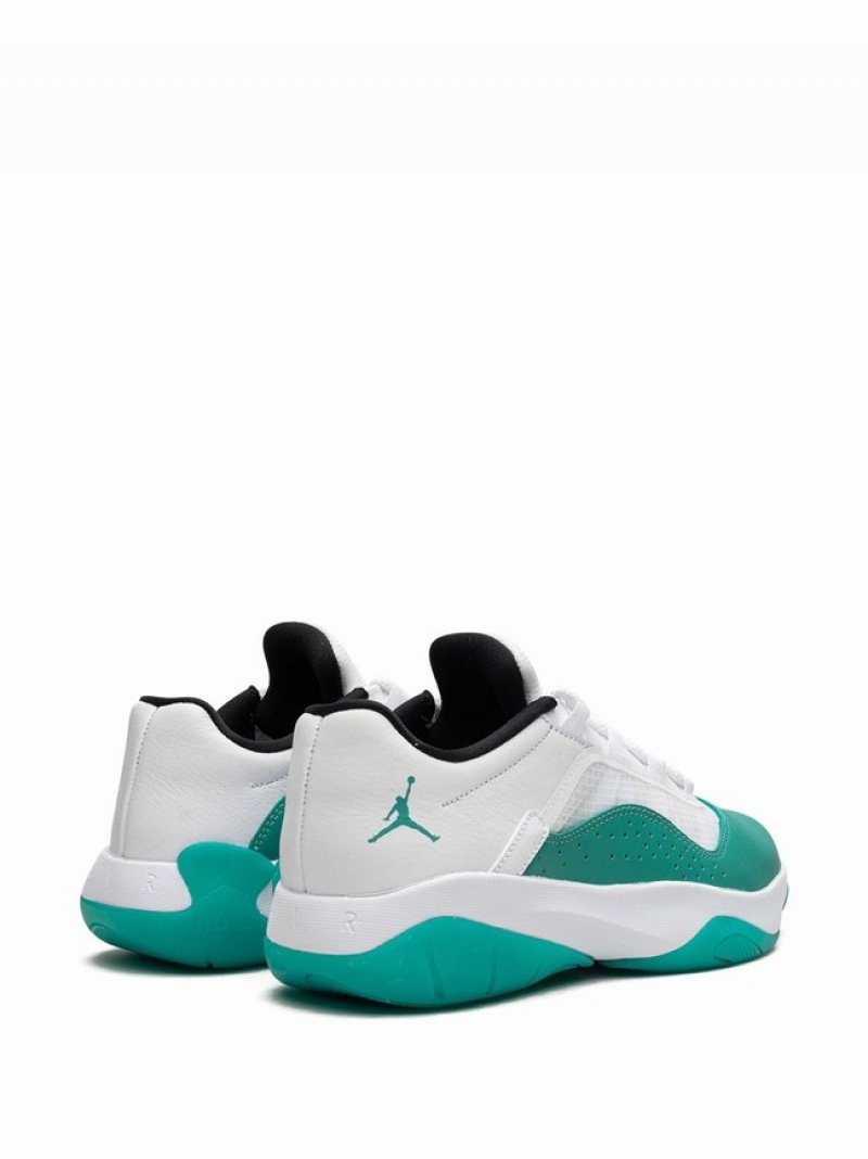 Nike CMFT Low Emerald Women's Air Jordan 11 White / Turquoise / Green | TVBGJCP-85