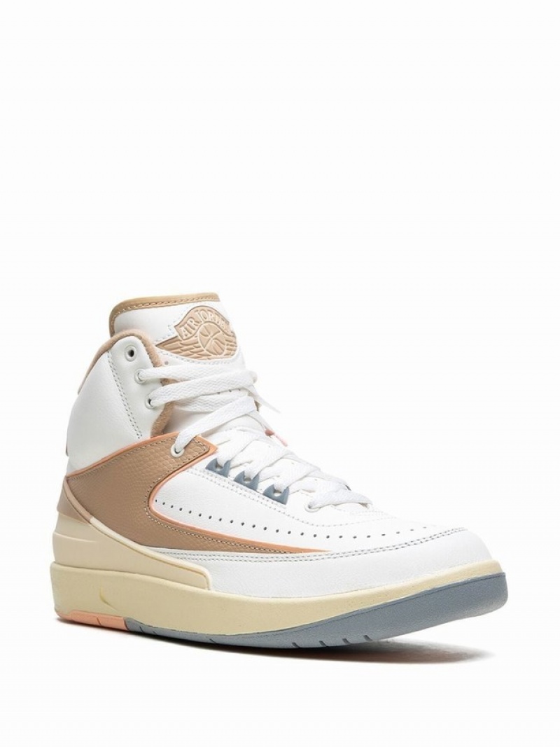 Nike Craft Sunset Haze Women's Air Jordan 2 White / Beige / Light Blue | GIMZRTK-87