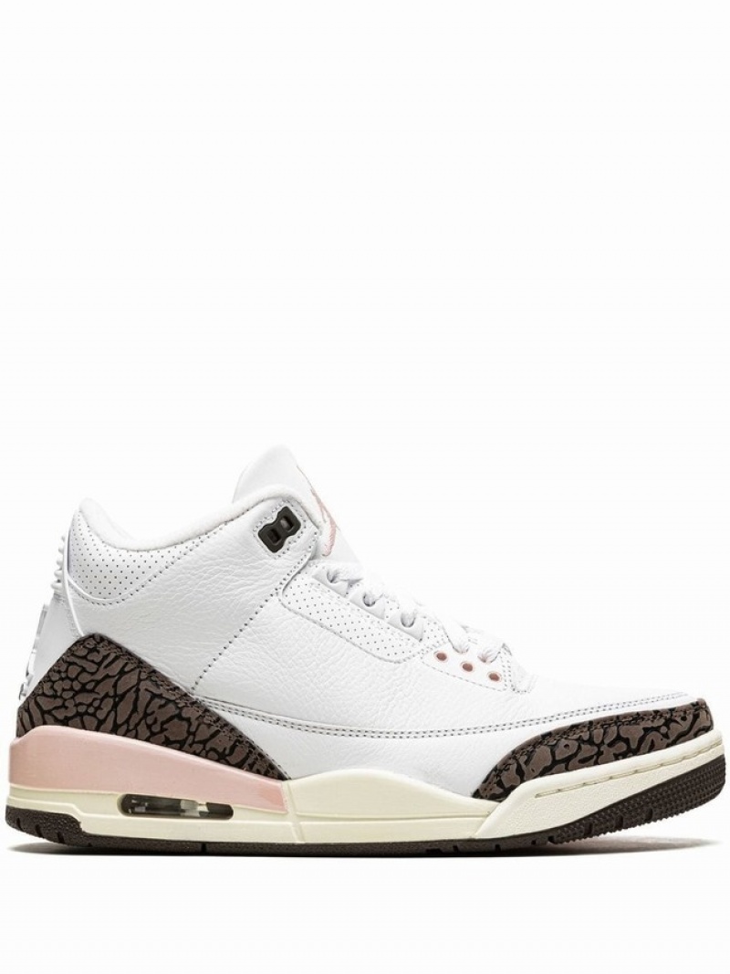 Nike Dark Mocha Women\'s Air Jordan 3 White | VPYKAER-85