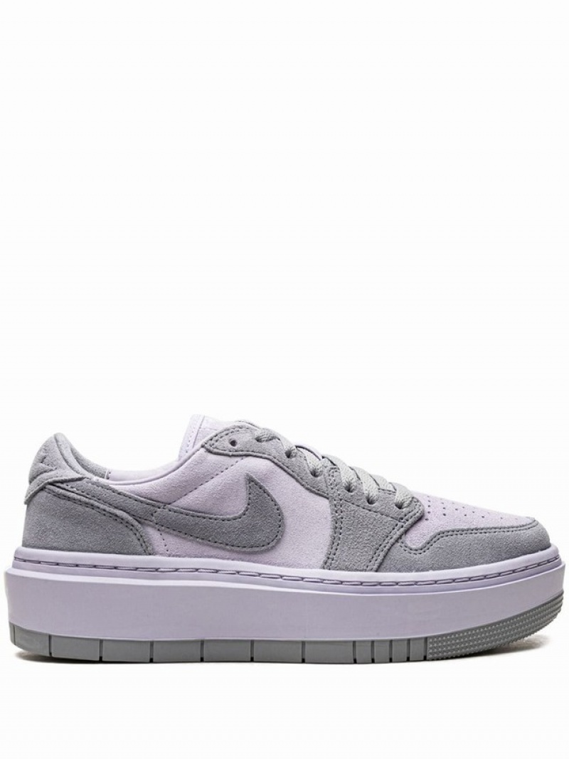 Nike Elevate Low Stealth/Titanium Women\'s Air Jordan 1 Titanium | TSDZUAG-58