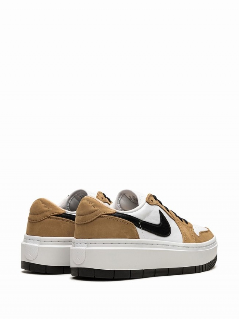 Nike Elevate Rookie Of The Year Women's Air Jordan 1 White / Light Brown / Black | PKCJVFU-14