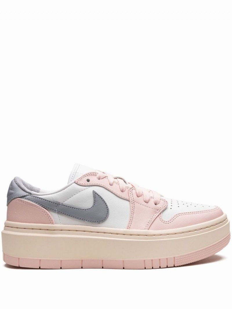 Nike Elevate Women\'s Air Jordan 1 Pink / White | MHJEITN-02