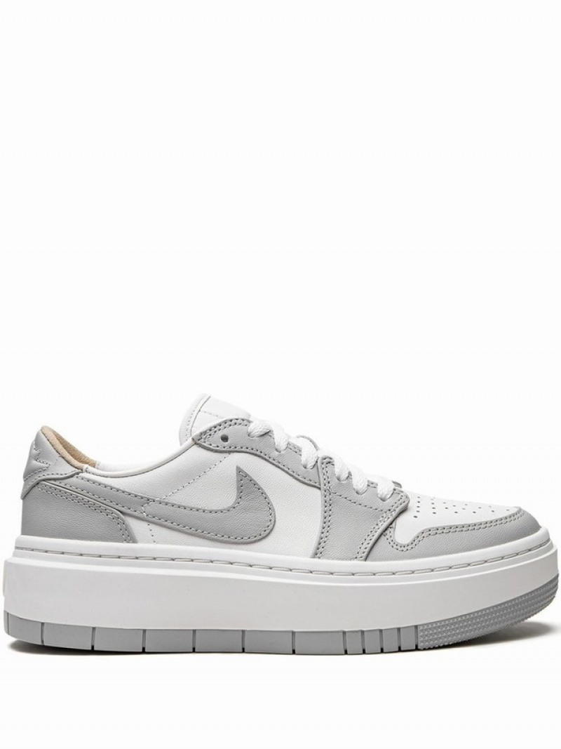 Nike Elevate Women\'s Air Jordan 1 White / Grey | PNKDRWV-62